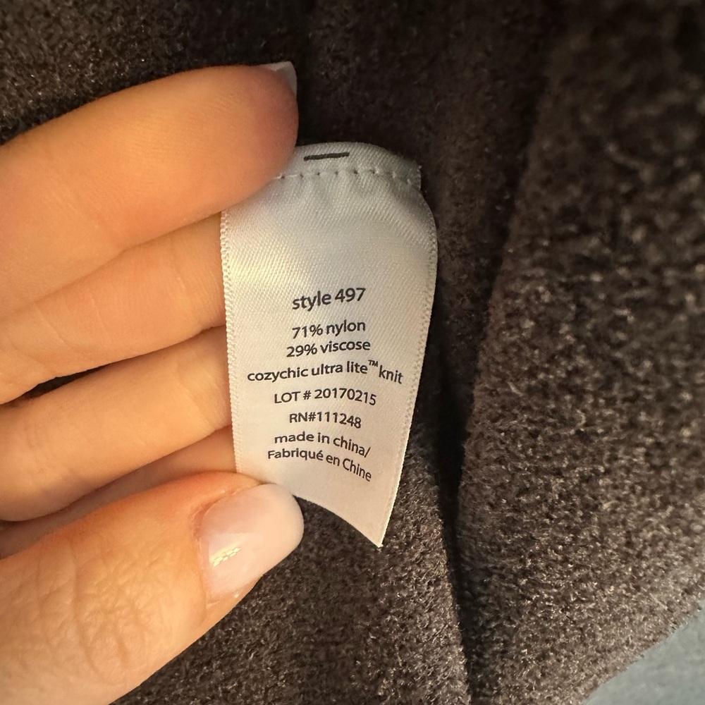 Barefoot Dreams Chocolate Open-Front Short Sleeve  Cardigan - Picture 7 of 7